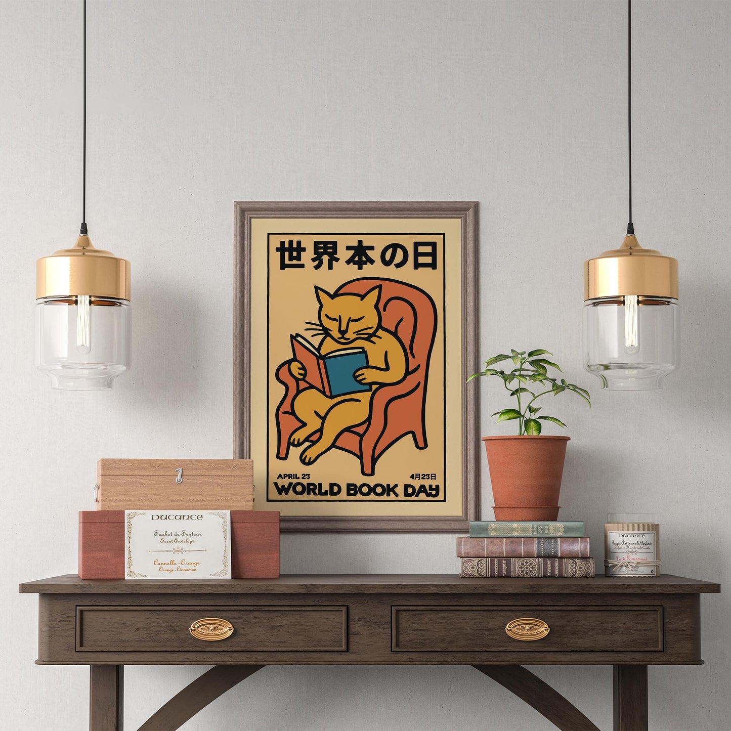 World Book Day Cat Poster