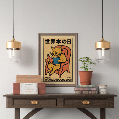 World Book Day Cat Poster