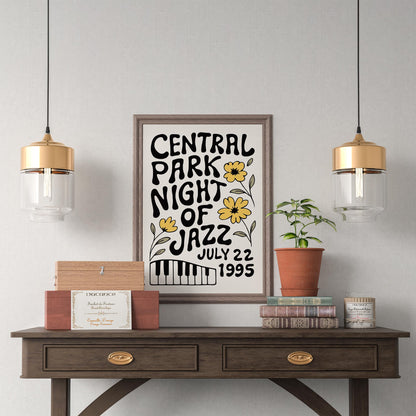 Central Park Jazz Poster
