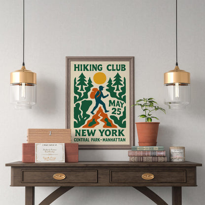 Hiking Club NY Poster