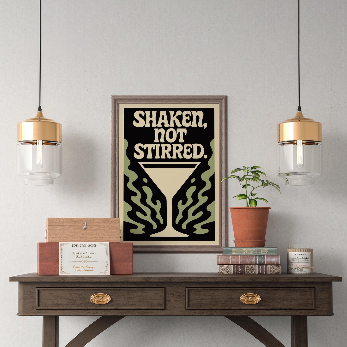 Shaken Not Stirred Martini Poster