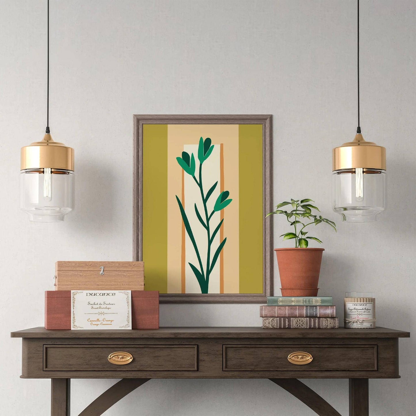 Modern Minimalist Botanical Art Print