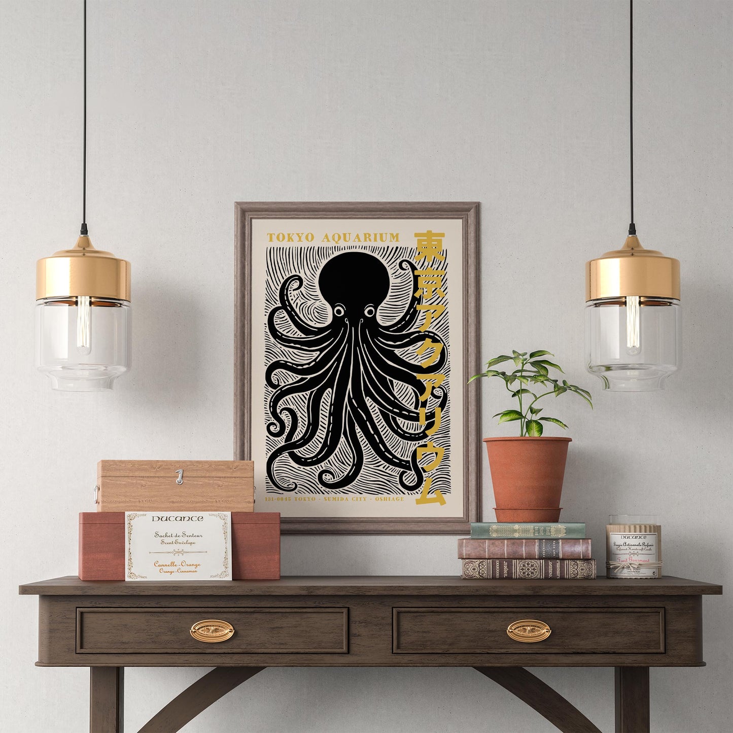 Tokyo Aquarium Octopus Poster