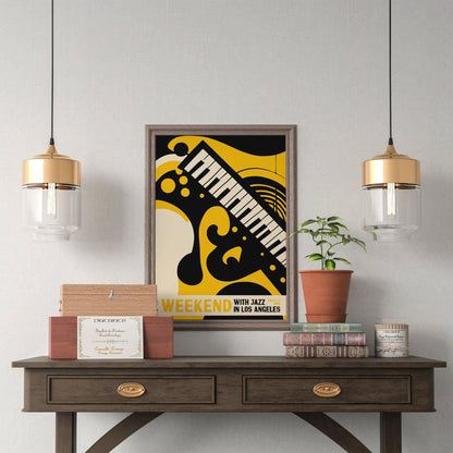 1993 Weekend With Jazz Vintage Poster - HypeSheriff