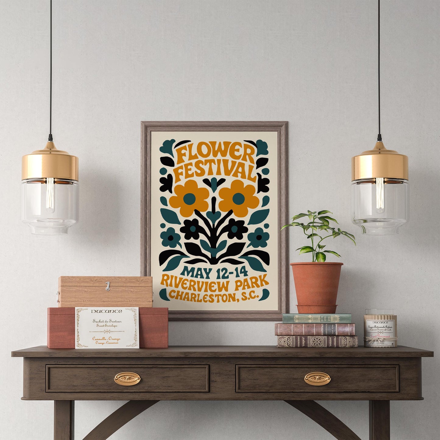Flower Festival Wall Art Print