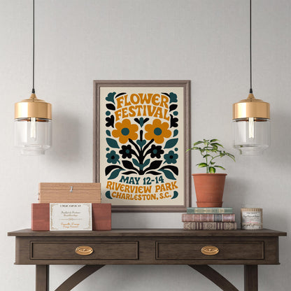 Flower Festival Wall Art Print