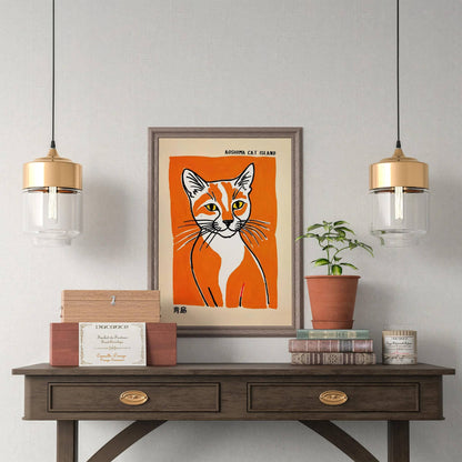 Aoshima Cat Island Wall Art Print
