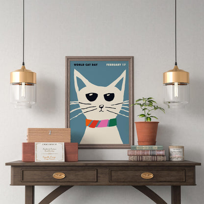 World Cat Day Poster Print