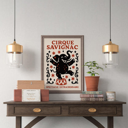 Cirque Savignac Circus Art Print