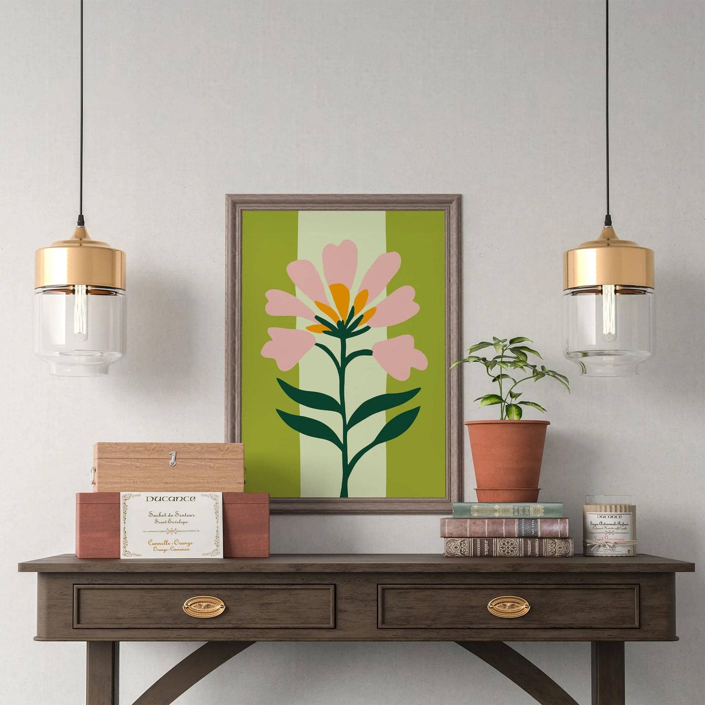 Eclectic Cute Flower Art Print