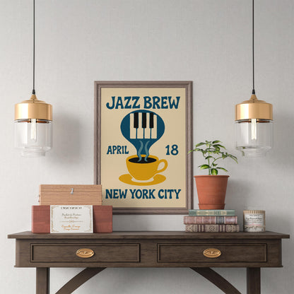 Jazz Brew Coffee Poster