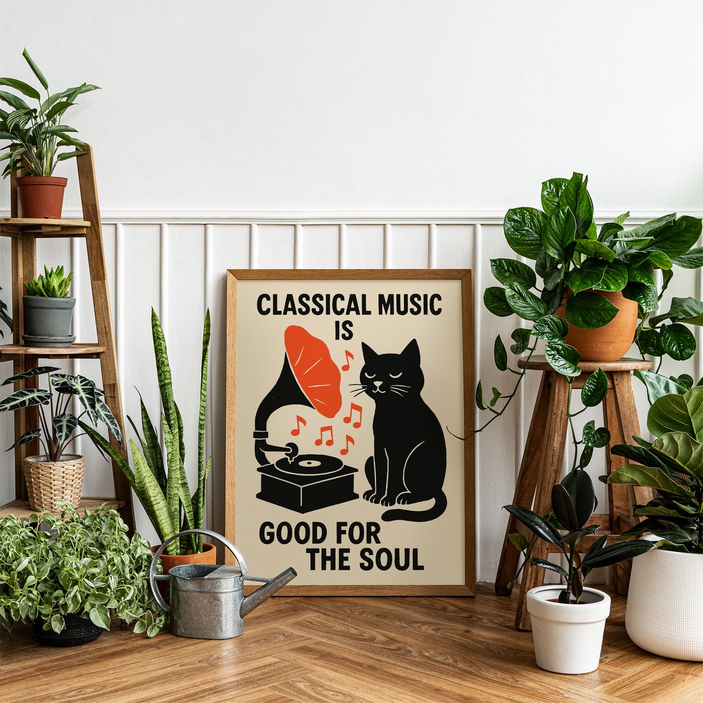Classical Music Cat Poster