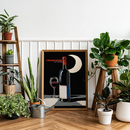 Midnight Champagne Poster Print
