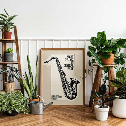 Night of Jazz Saxophone Poster
