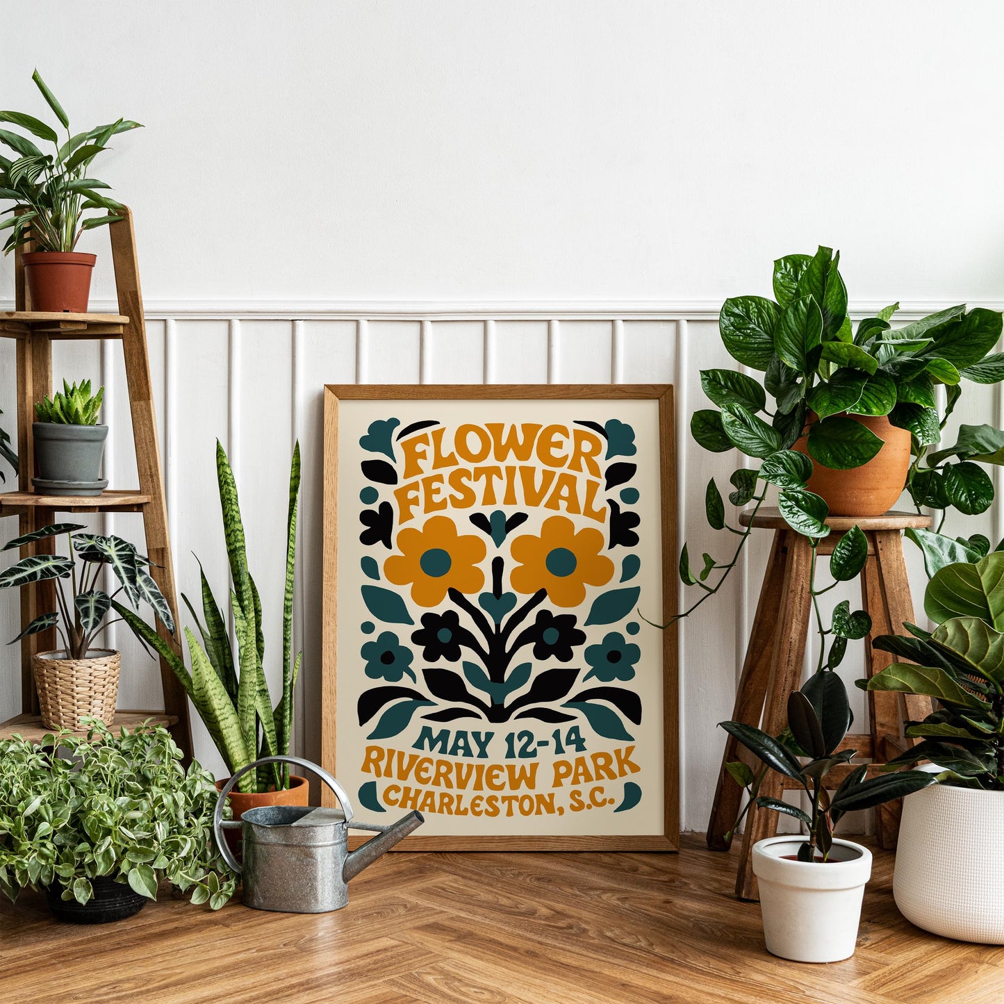 Flower Festival Wall Art Print