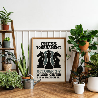 Chess Tournament Poster Print
