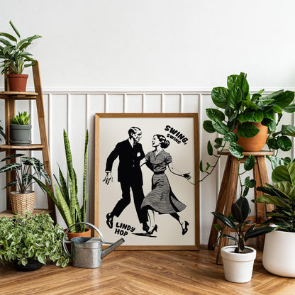 Lindy Hop Dance Poster
