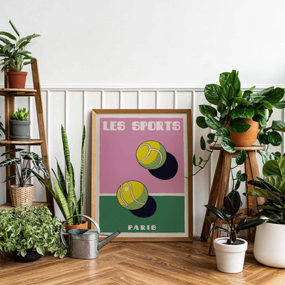 Les Sports Paris Tennis Poster