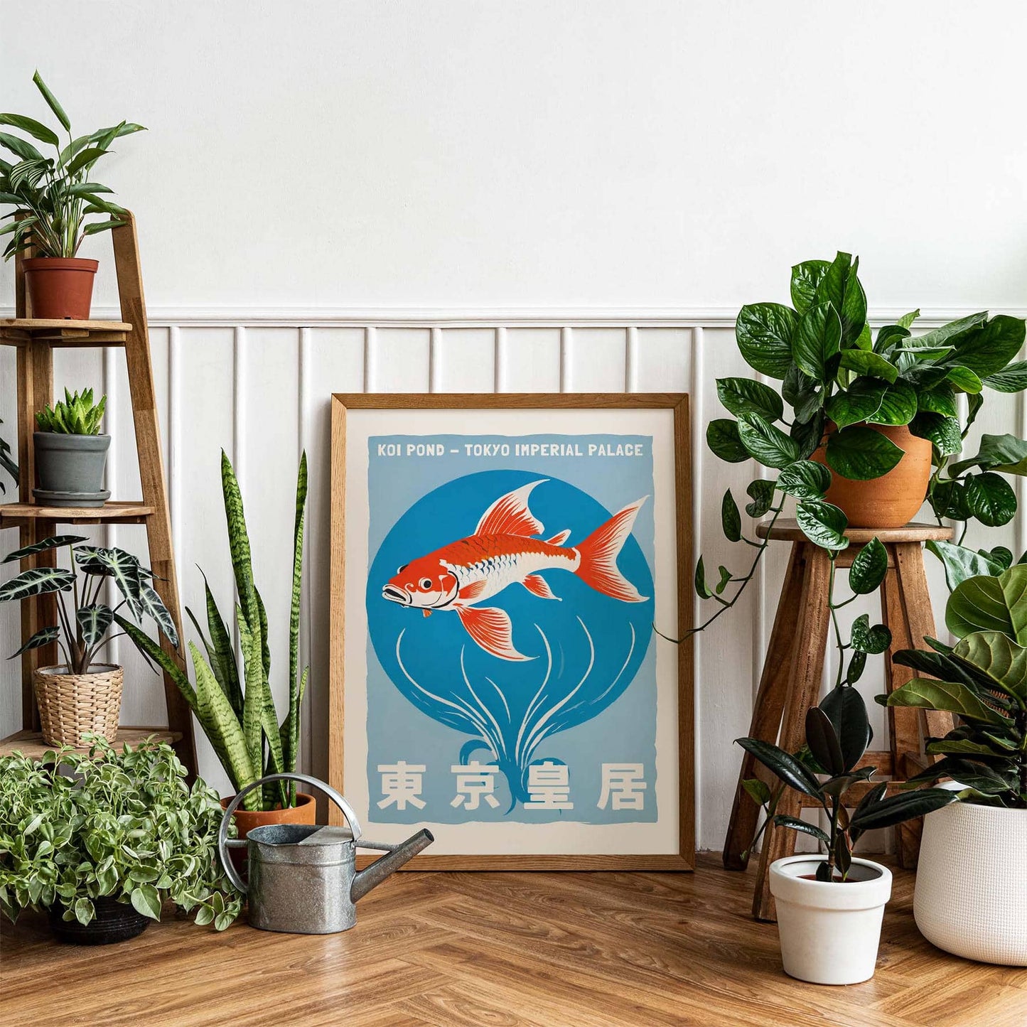 Koi Pond Tokyo Palace Art Print