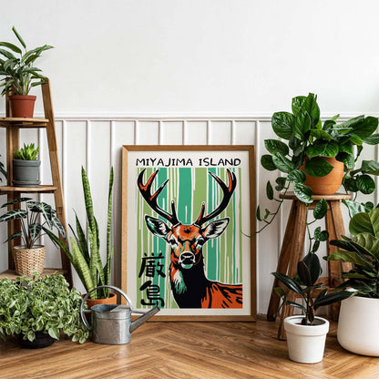 Miyajima Deer Forest Poster
