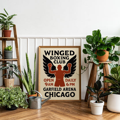 Winged Boxing Club Print