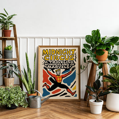 Midnight Circus Traveling Wonderland Poster