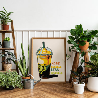 Bubble Tea Drink Poster
