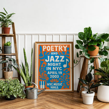 Poetry and Jazz Night NYC Poster