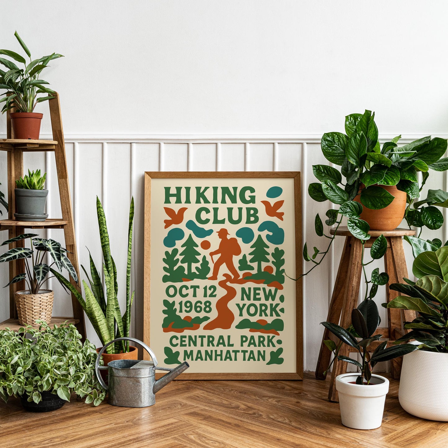 Hiking Club 1968 NY Poster