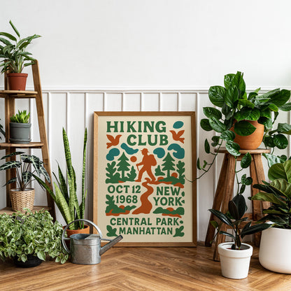 Hiking Club 1968 NY Poster