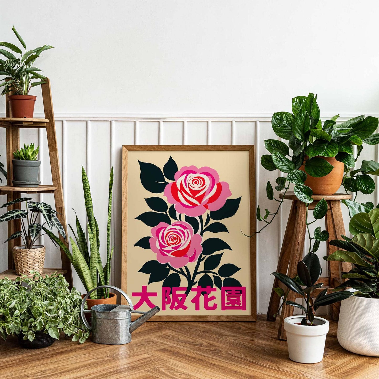Osaka Flower Garden Rose Art Print Poster