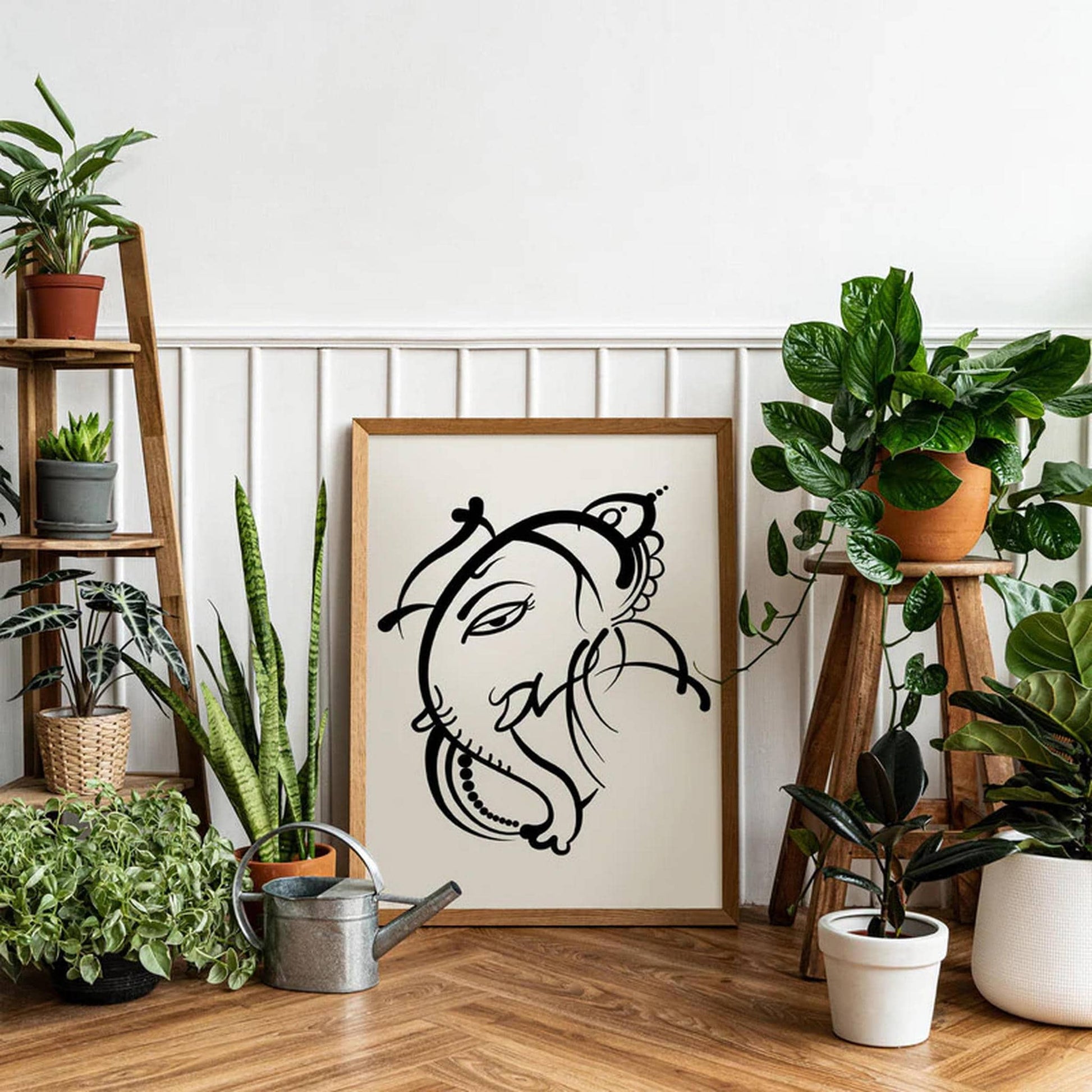 Indian Ganesh Art Print - HypeSheriff