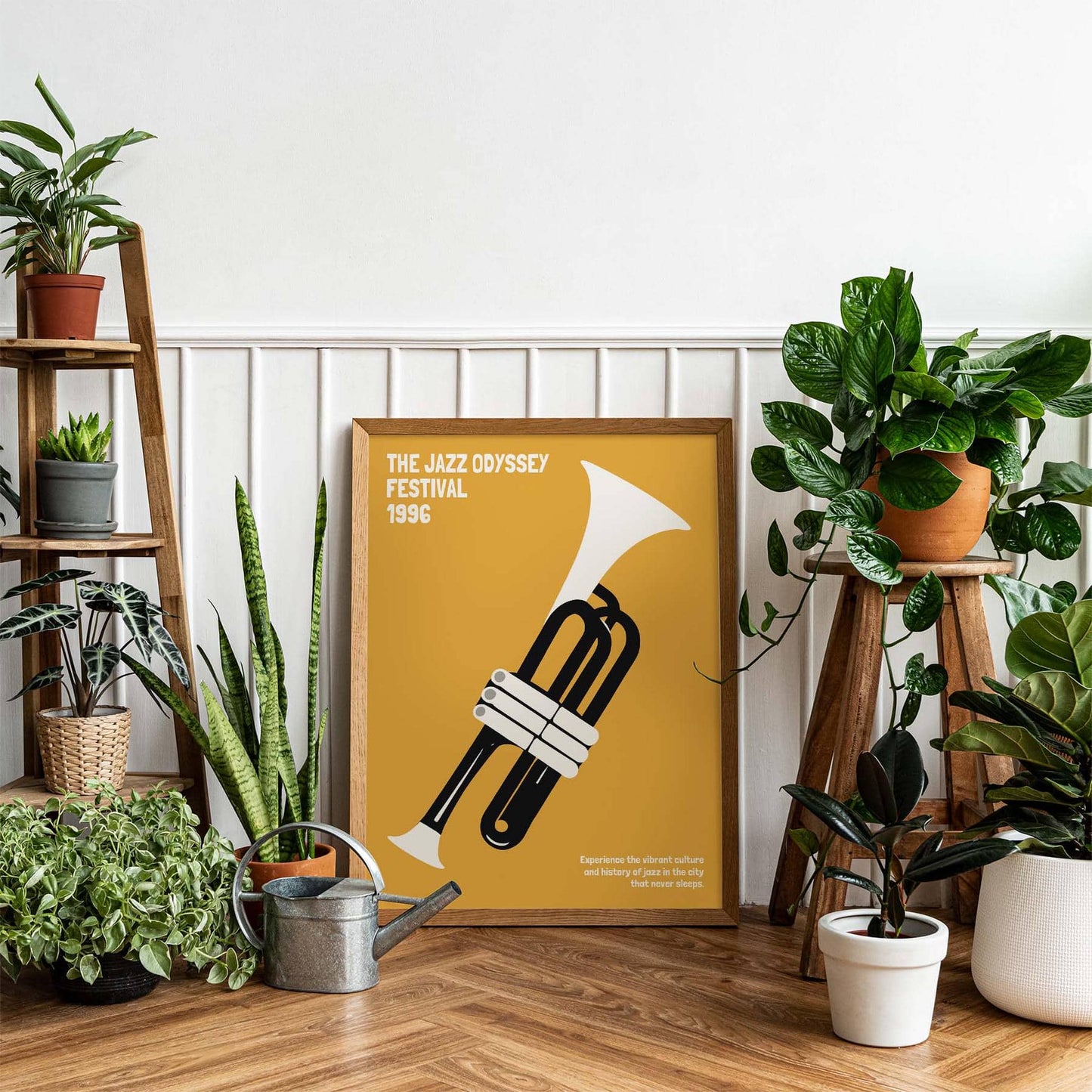 1996 Jazz Odyssey Poster - Yellow Mustard