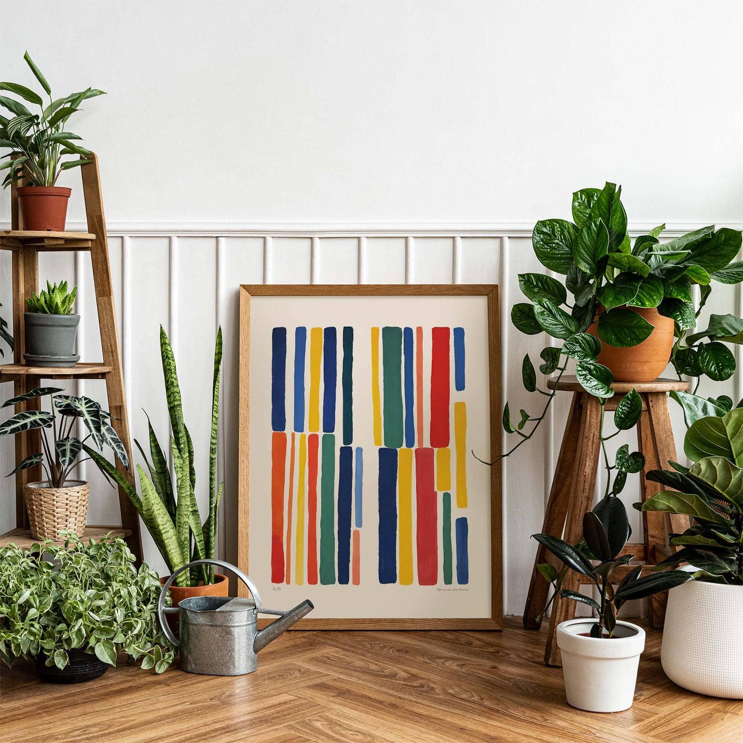 Color Block Abstract Wall Print