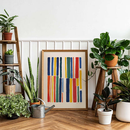 Color Block Abstract Wall Print