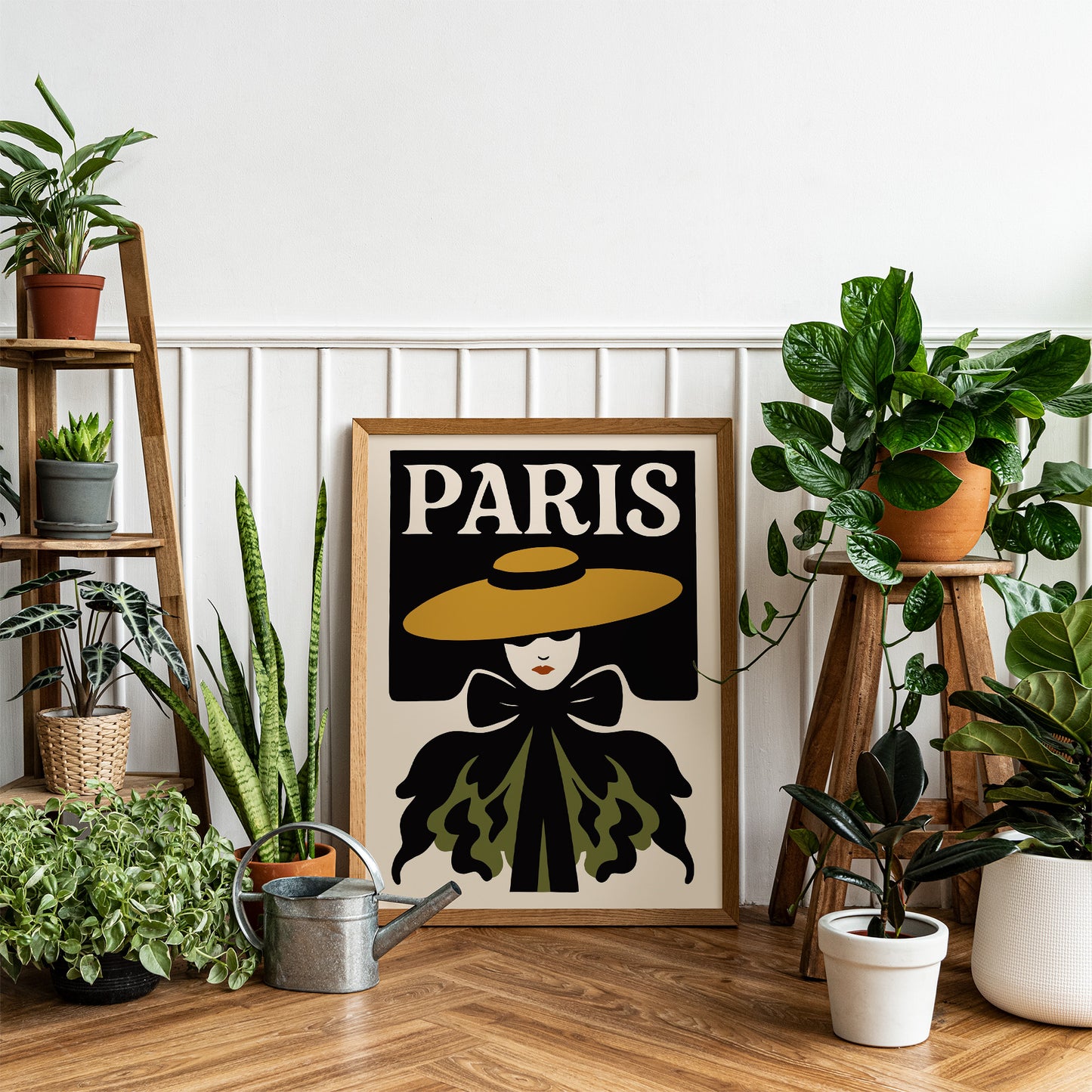Paris Fashion Silhouette Poster
