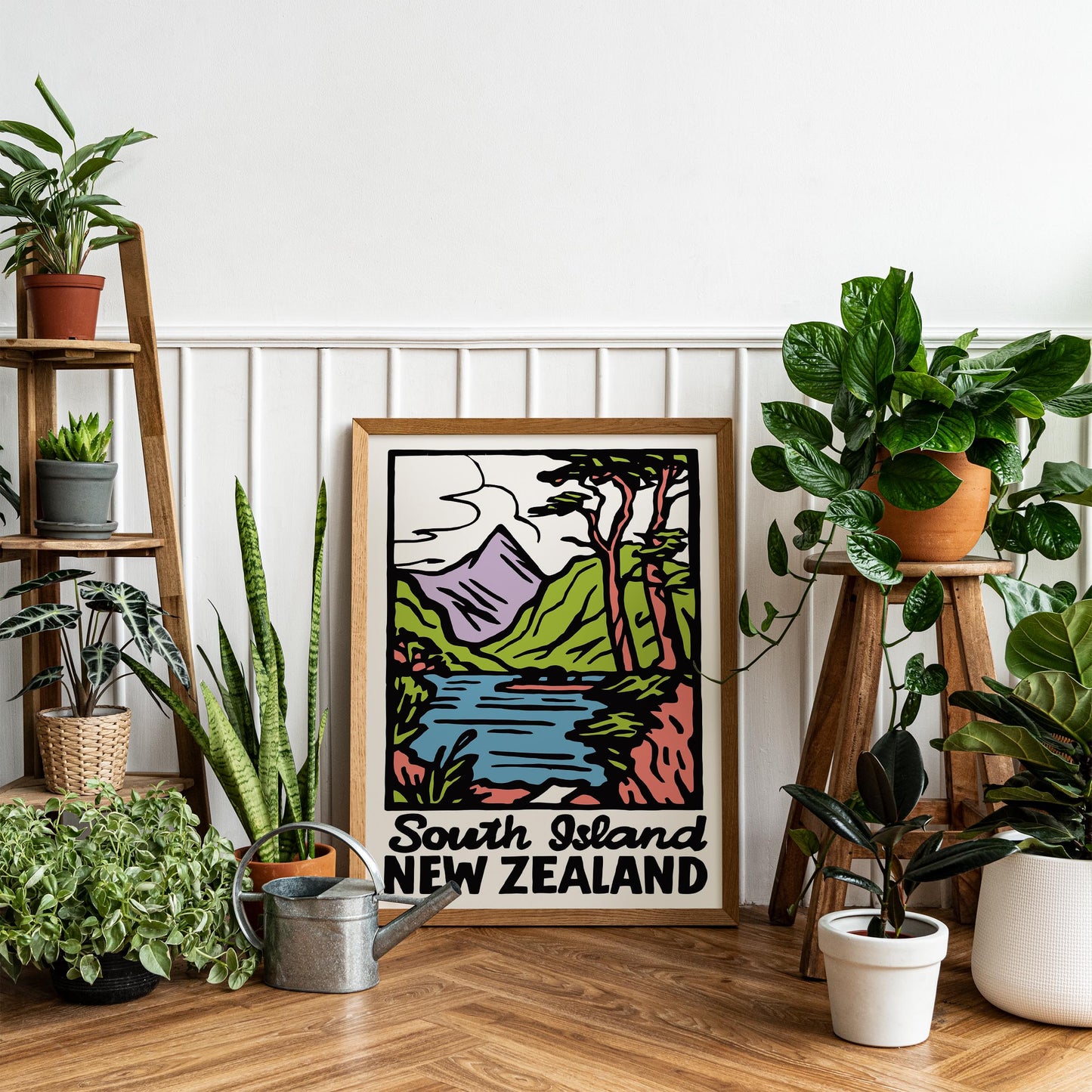 New Zealand Landscape Poster Print