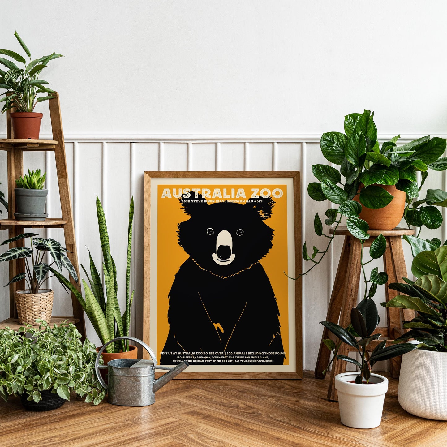 Australia Zoo Koala Vintage Travel Poster