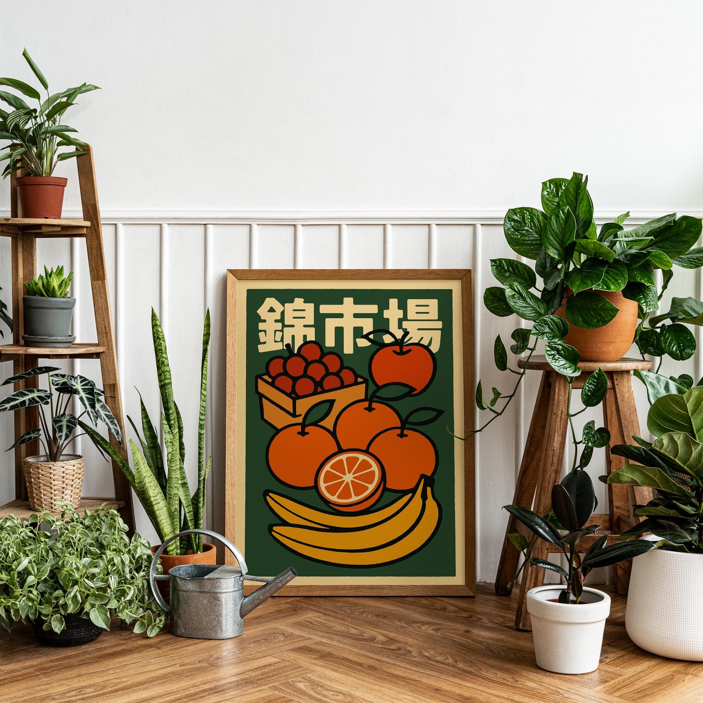 Japanese Fruit Market Poster