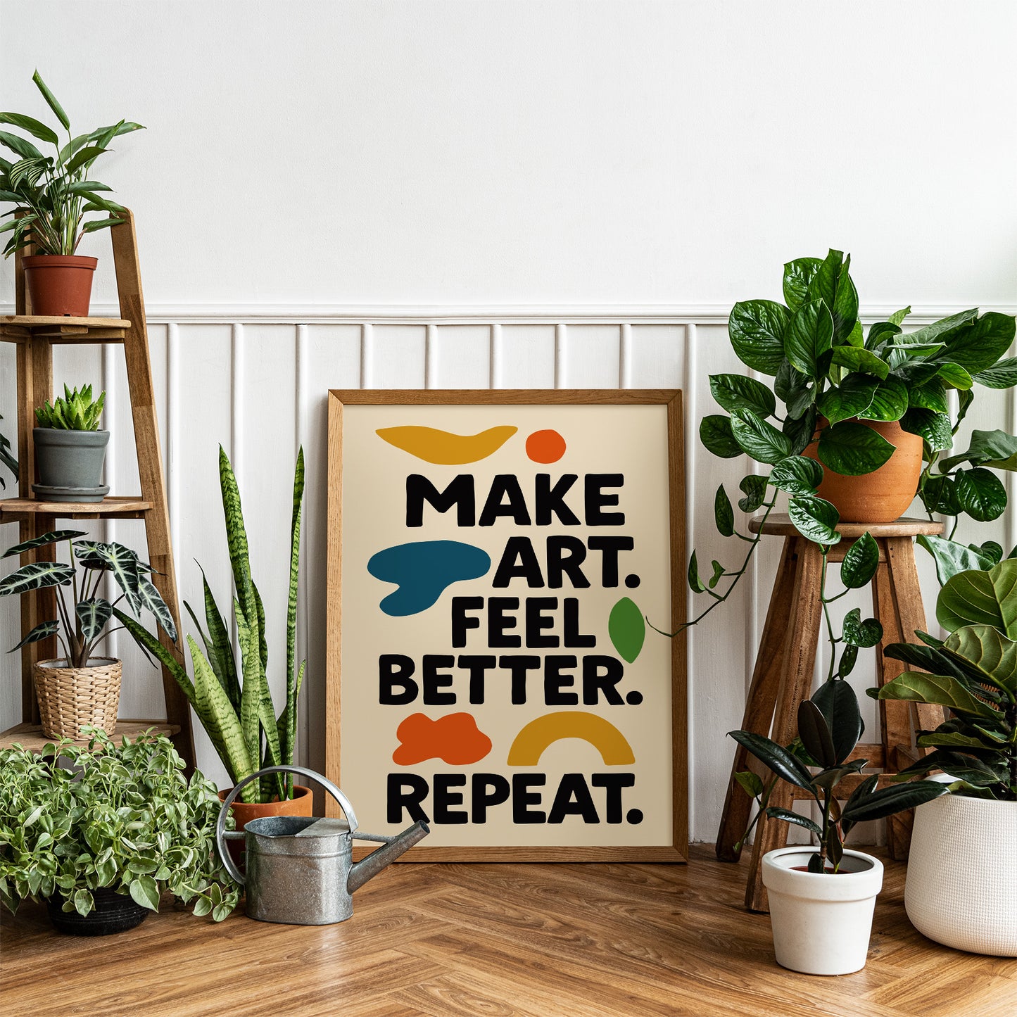 Make Art Feel Better Typography Poster