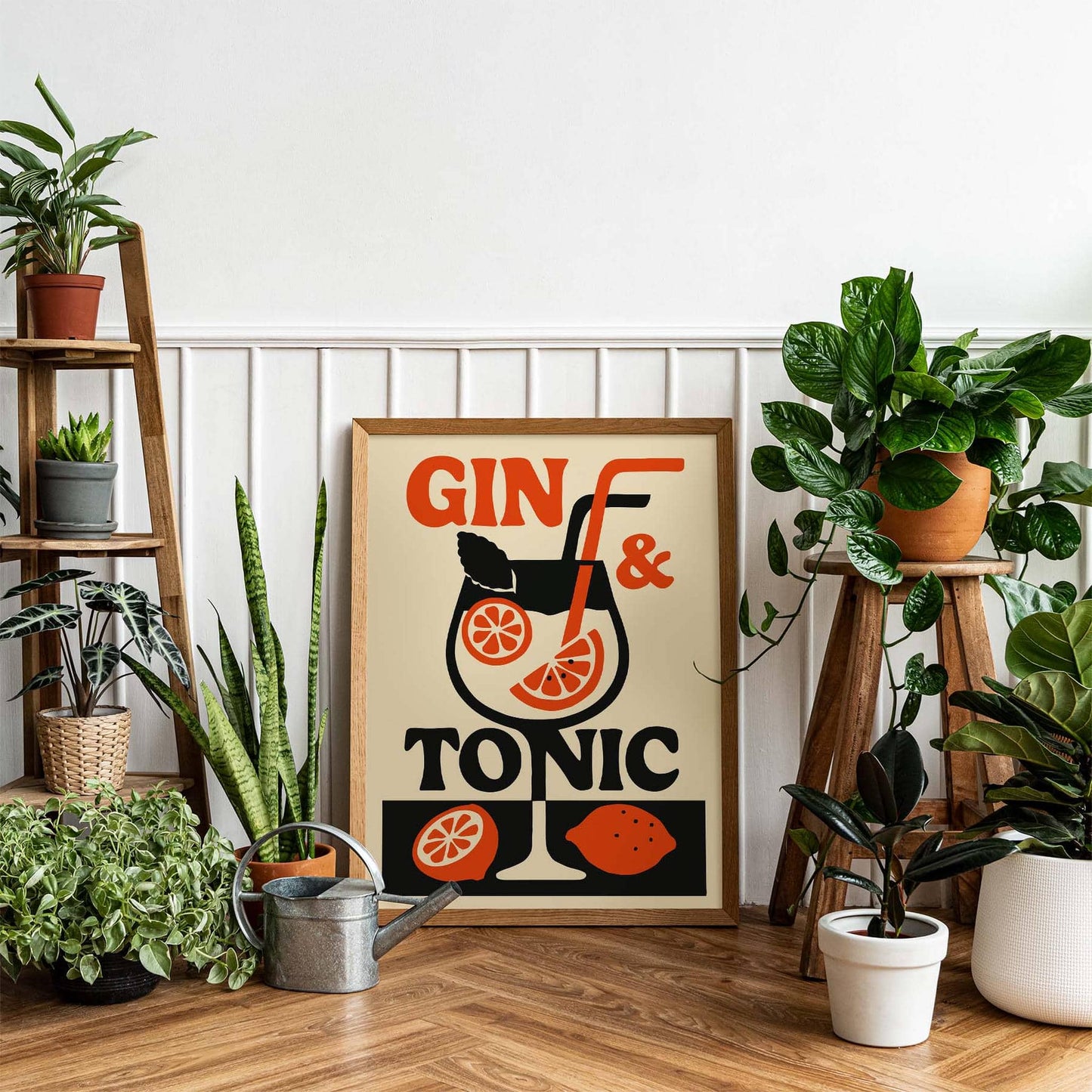 Gin & Tonic Cocktail Poster Print