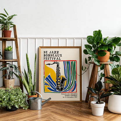 Vintage Jazz Sax Poster