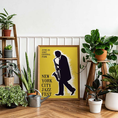 NYC Jazz Fest 1987 Sax Poster