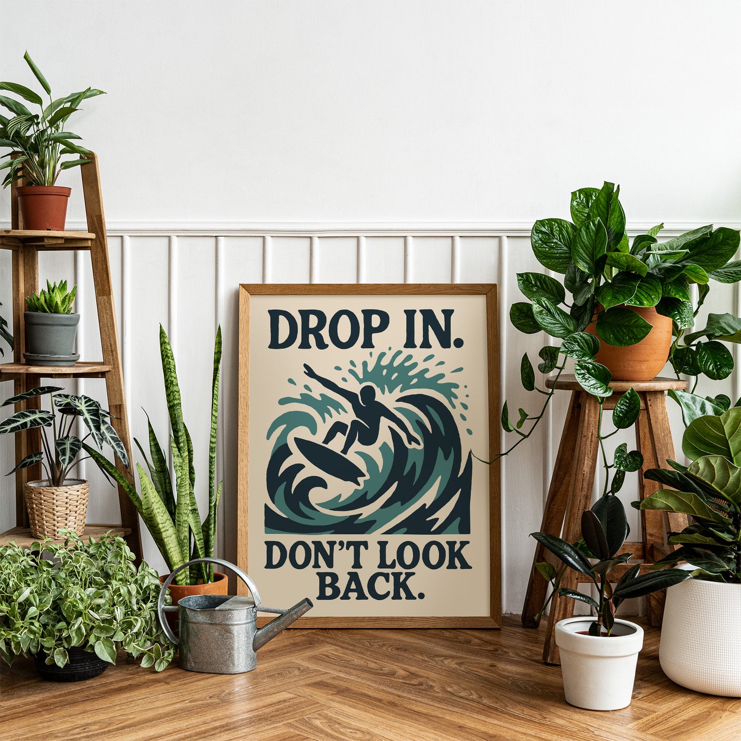 Drop In Dont Look Back Surf Poster