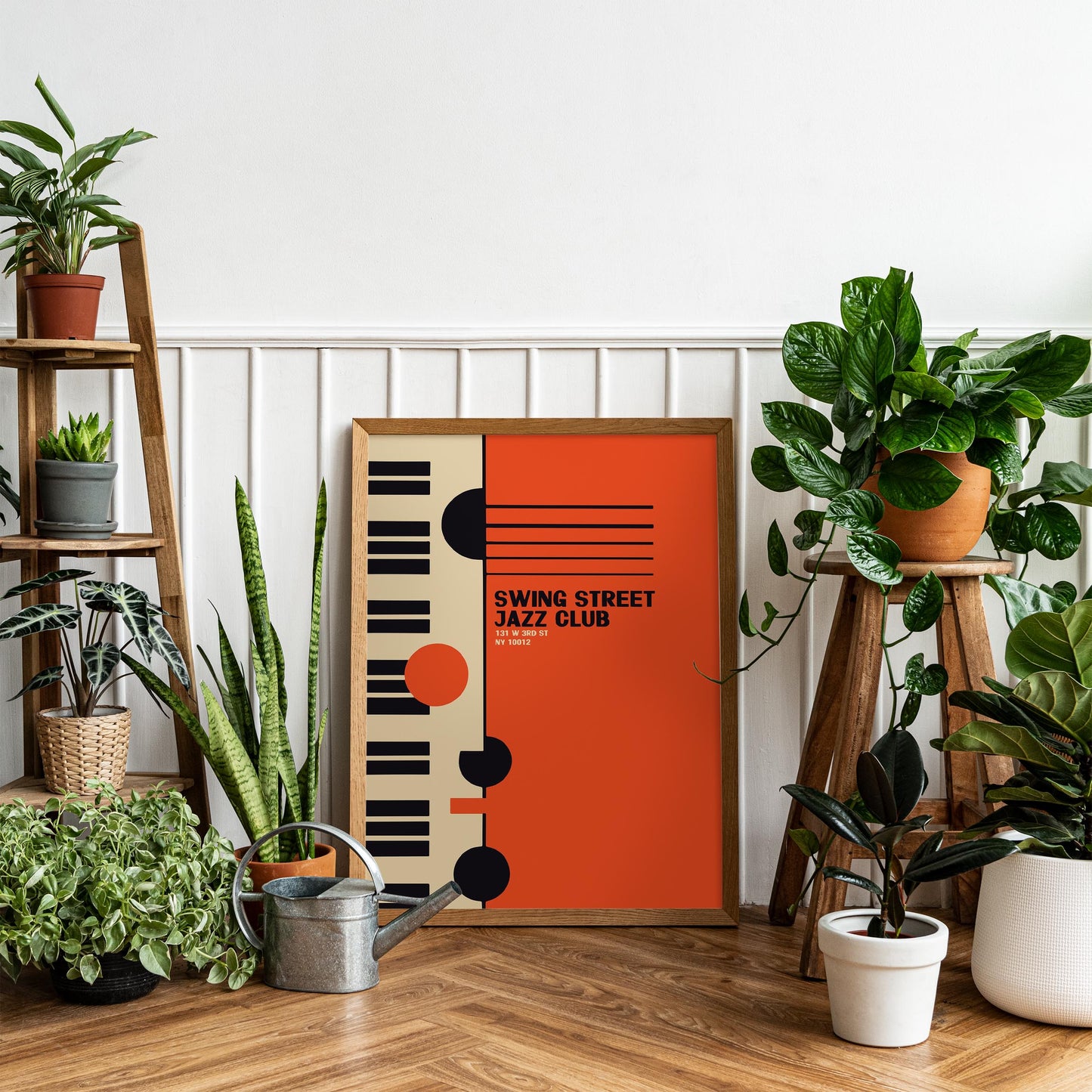 Swing Street Jazz Club Piano Art Print