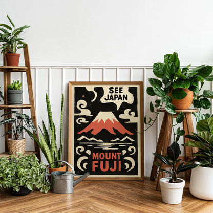 Classic Japan Travel Poster Print