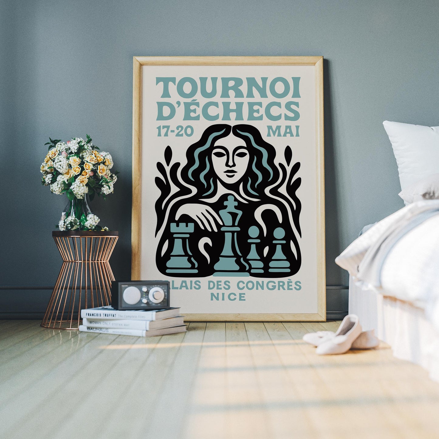 Tournoi D’Échecs Chess Poster