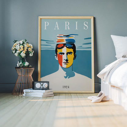 Paris Swimming Art Print