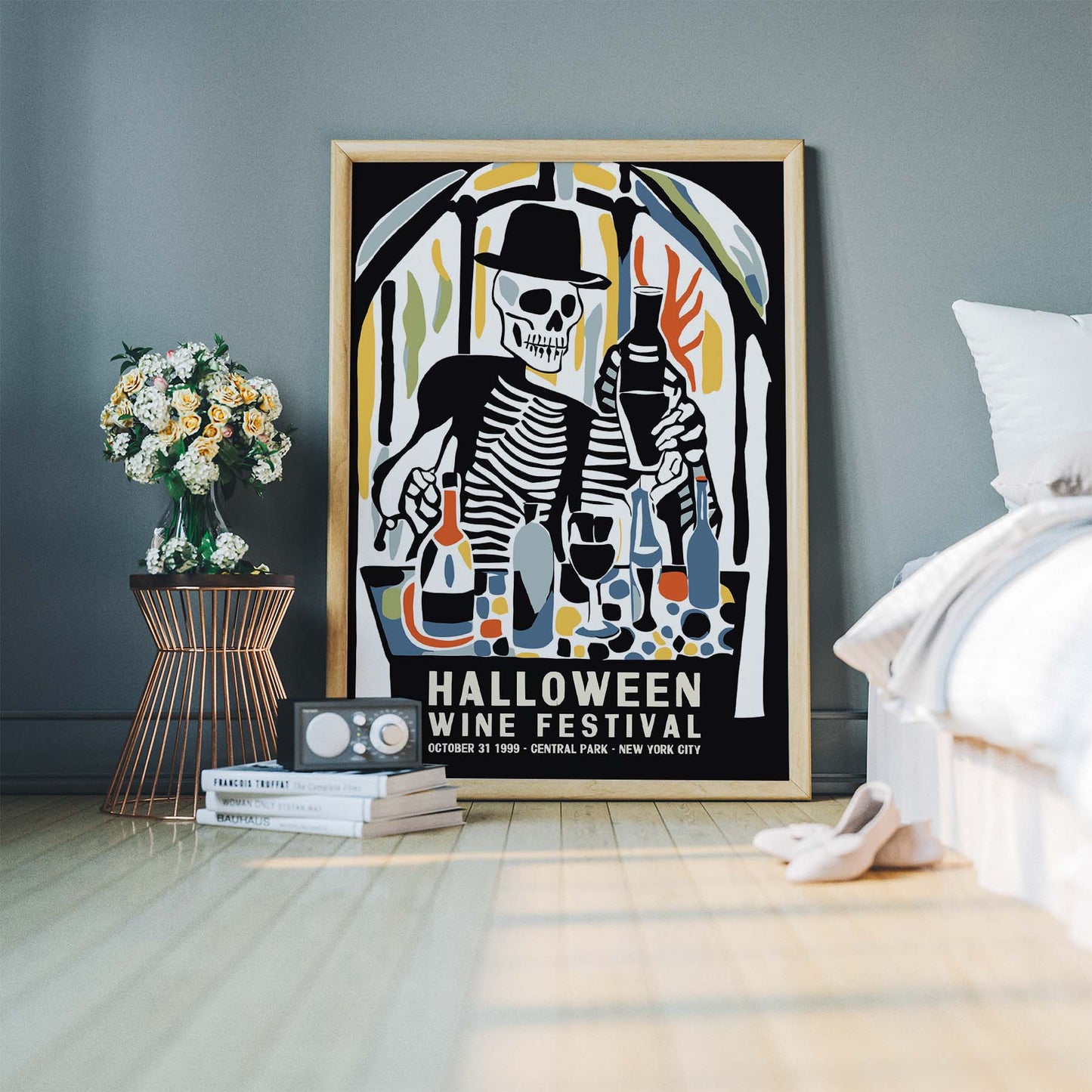 Halloween Wine Festival Poster Print