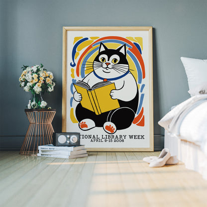 National Library Week Cat 2006 Poster